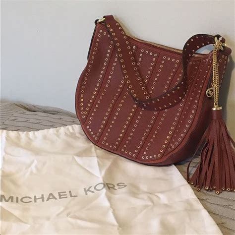 NWT Michael Kors Brooklyn Leather Feed bag 